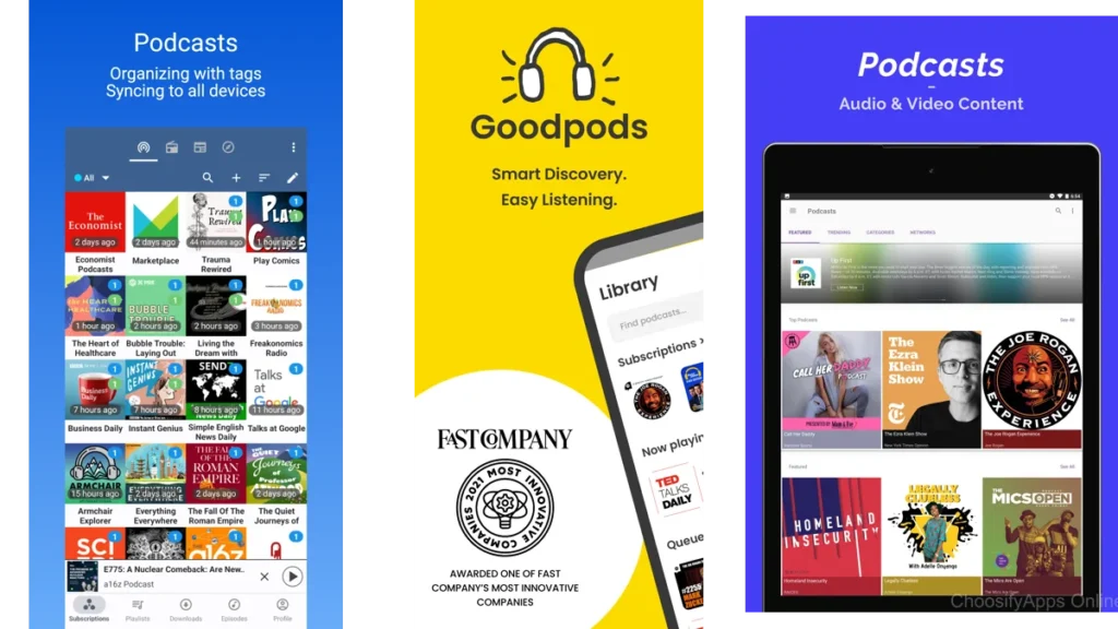 Minimal Podcast Apps for Listeners2
