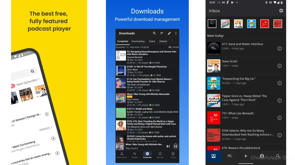 Minimal Podcast Apps for Listeners34