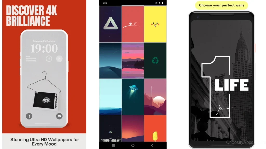 Wallpaper Apps With Minimal Aesthetic Designs
1