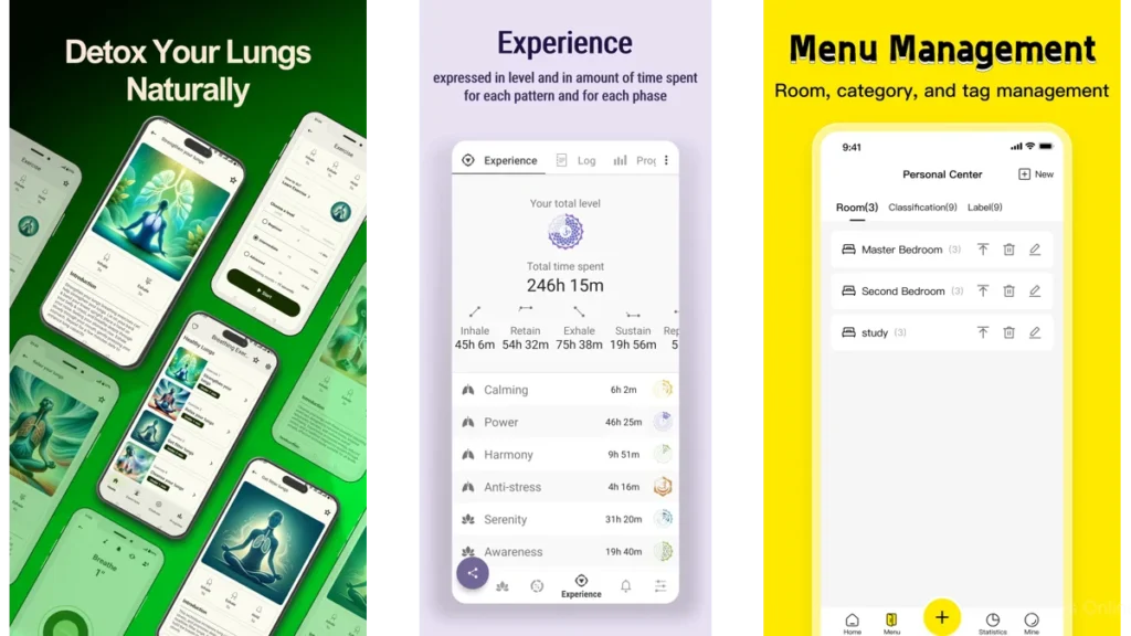 Breathing Exercise Apps With Clean Design2