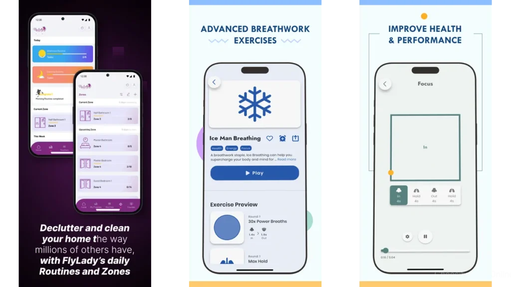 Breathing Exercise Apps With Clean Design6