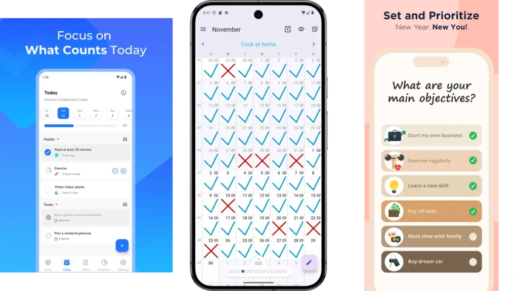 Goal Tracking Apps With Simple Progress Views
53