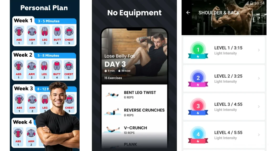 Home Workout Apps With No Equipment 3