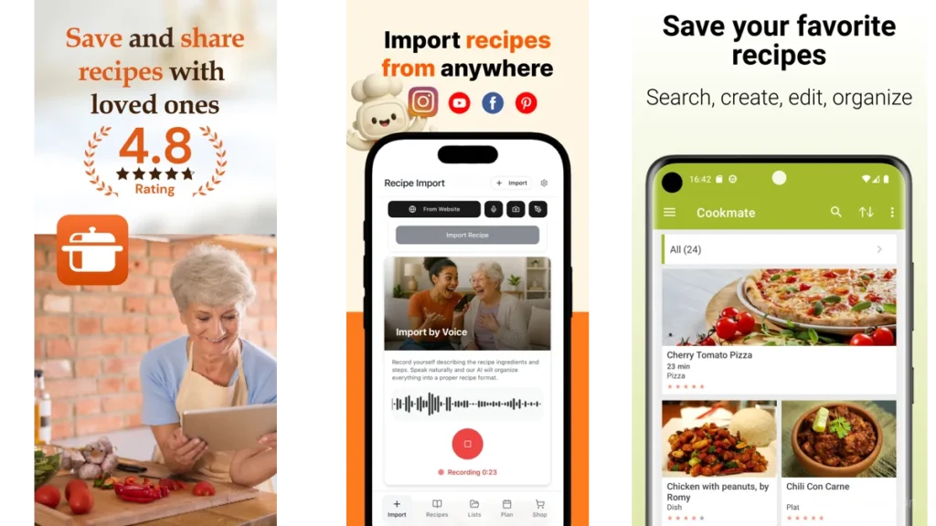 Recipe Apps With Step-by-Step Minimal Design
34