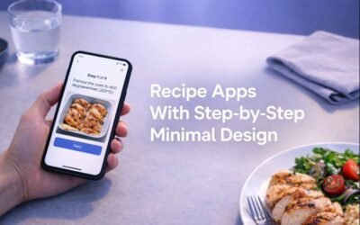 Recipe Apps With Step-by-Step Minimal Design