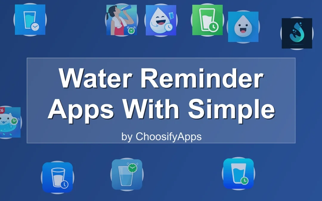 Water Reminder Apps With Simple Alerts