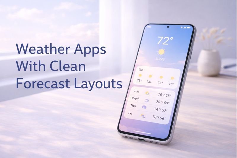 Weather Apps With Clean Forecast Layouts