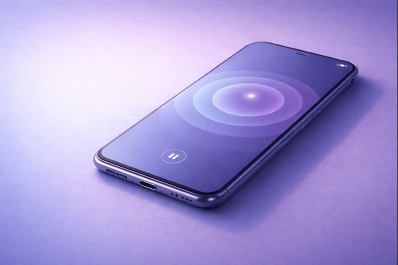 a distraction-free breathing screen with no text