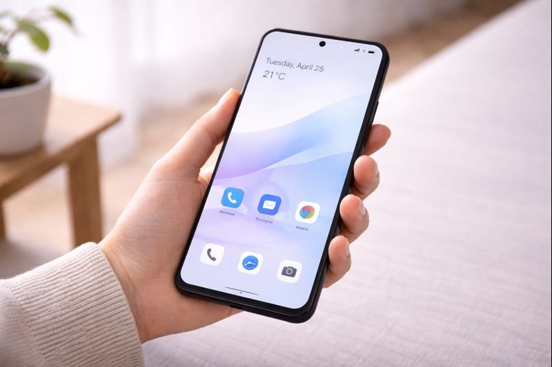a smooth, distraction-free Android interface with subtle animations