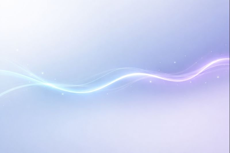 abstract illustration of a thin, steady signal line moving through empty space